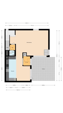 Floorplan - Vromade 43, 2411 LG Bodegraven